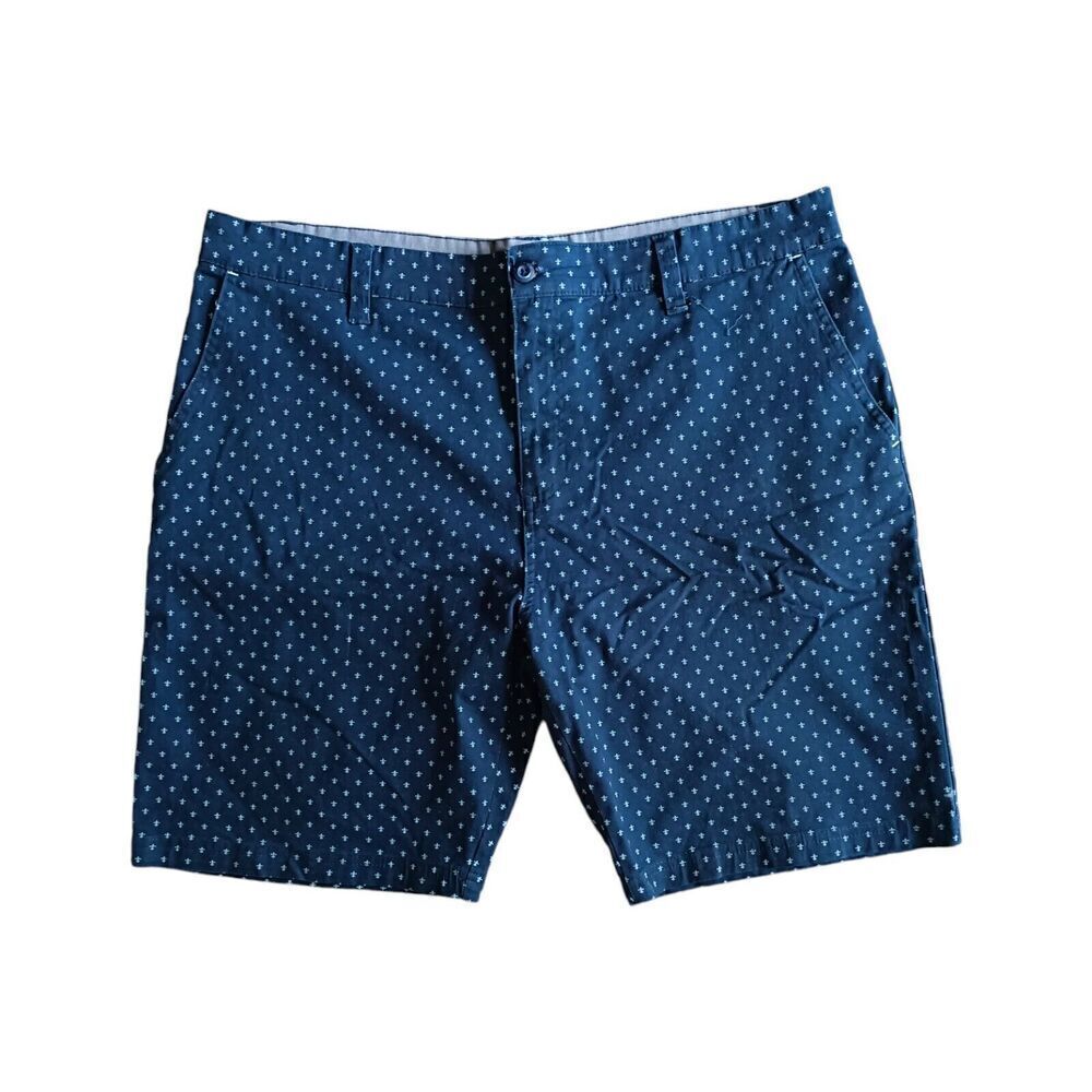 Rugby University Shorts Men’s Size 38 Navy Printed Ultra Flex 9” Short Stretch